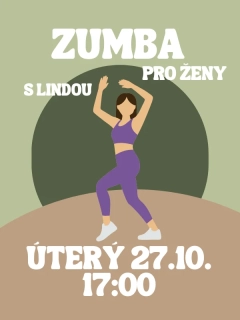 ZUMBA s Lindou ÚT 27.10. 17:00